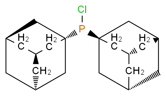 chlorobis(3R,5S,7s)-adamantan-1-ylphosphane_分子结构_CAS_157282-19-4