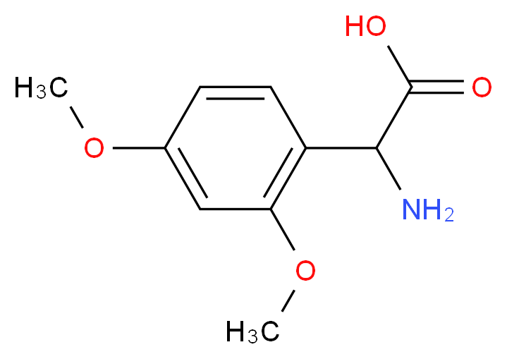 AMINO-(2,4-DIMETHOXY-PHENYL)-ACETIC ACID_分子结构_CAS_116435-36-0)