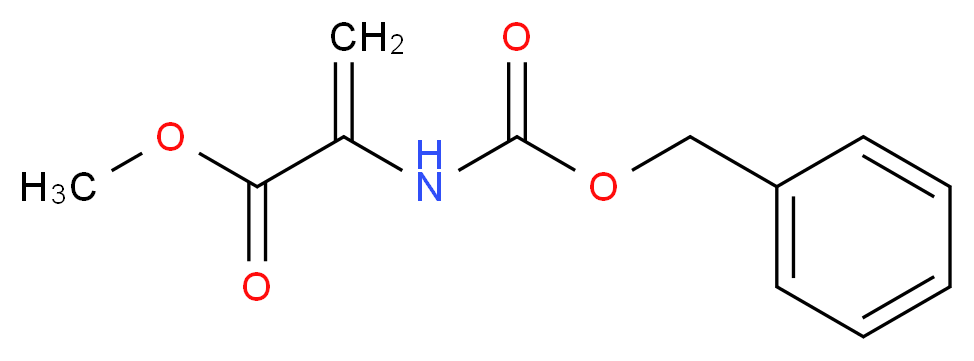 methyl 2-{[(benzyloxy)carbonyl]amino}prop-2-enoate_分子结构_CAS_21149-17-7