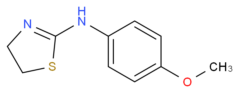 N-(4-methoxyphenyl)-4,5-dihydro-1,3-thiazol-2-amine_分子结构_CAS_56242-67-2