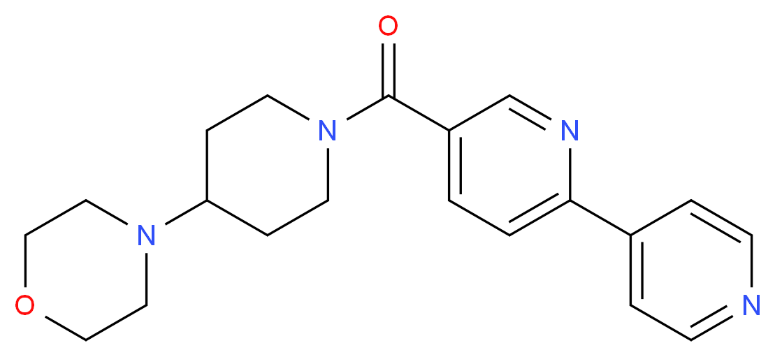 5-[(4-morpholin-4-ylpiperidin-1-yl)carbonyl]-2,4'-bipyridine_分子结构_CAS_)
