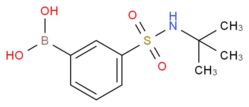 [3-(tert-butylsulfamoyl)phenyl]boronic acid_分子结构_CAS_221290-14-8