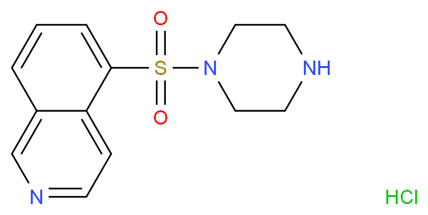 1-(5-Isoquinolinesulfonyl)piperazine Hydrochloride_分子结构_CAS_141543-63-7)