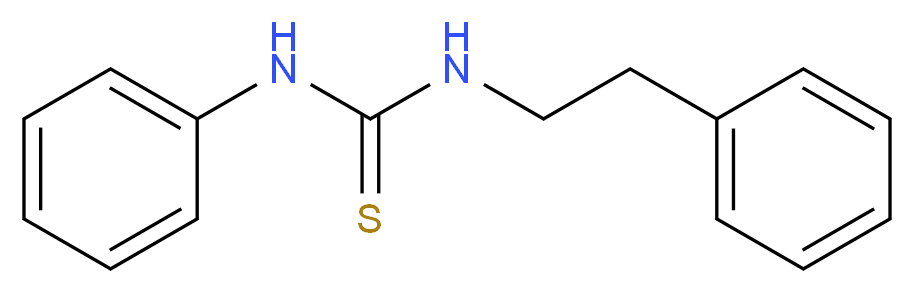 3-phenyl-1-(2-phenylethyl)thiourea_分子结构_CAS_15093-42-2