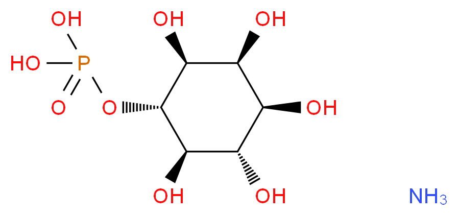 D-肌醇-4-单磷酸酯 铵盐_分子结构_CAS_69256-52-6(freeacid))