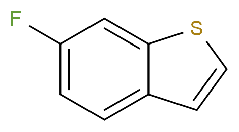 6-fluoro-1-benzothiophene_分子结构_CAS_205055-10-3