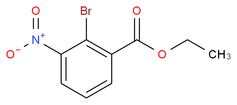 2-Bromo-3-nitro-benzoic acid ethyl ester_分子结构_CAS_31706-23-7)