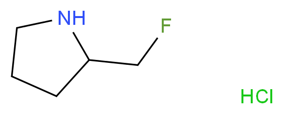 2-(Fluoromethyl)pyrrolidine hydrochloride_分子结构_CAS_787564-55-0)
