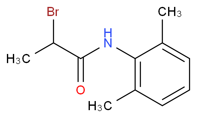 2-Bromo-N-(2,6-dimethylphenyl)propanamide_分子结构_CAS_41708-73-0)