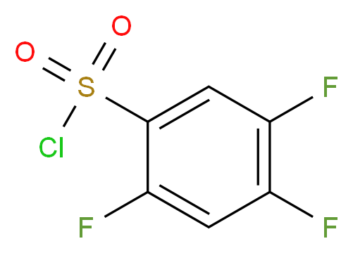 2,4,5-Trifluorobenzenesulfonyl chloride_分子结构_CAS_220227-21-4)