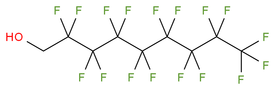 2,2,3,3,4,4,5,5,6,6,7,7,8,8,9,9,9-heptadecafluorononan-1-ol_分子结构_CAS_423-56-3