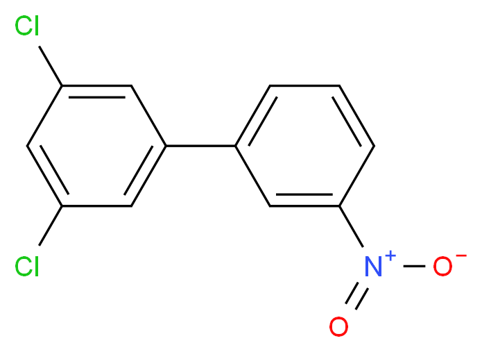 3,5-Dichloro-3'-nitro-1,1'-biphenyl_分子结构_CAS_859940-64-0)