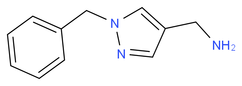 (1-benzyl-1H-pyrazol-4-yl)methanamine_分子结构_CAS_936940-11-3