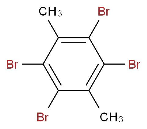 1,2,4,5-tetrabromo-3,6-dimethylbenzene_分子结构_CAS_23488-38-2