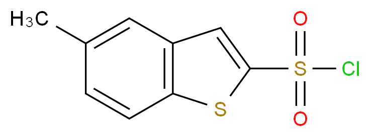 5-methyl-1-benzothiophene-2-sulfonyl chloride_分子结构_CAS_90273-30-6
