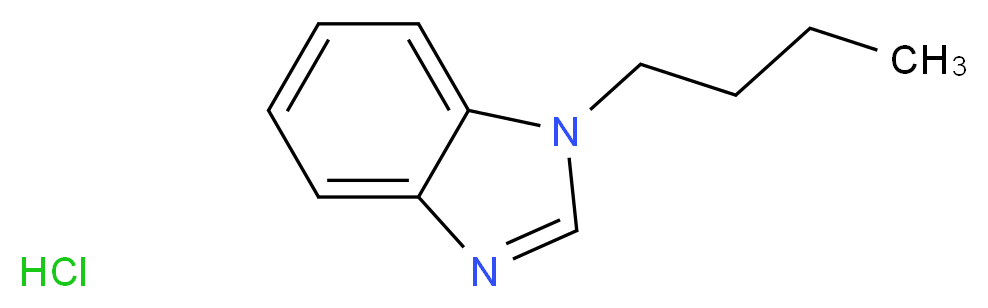 1-butyl-1H-1,3-benzodiazole hydrochloride_分子结构_CAS_5465-30-5