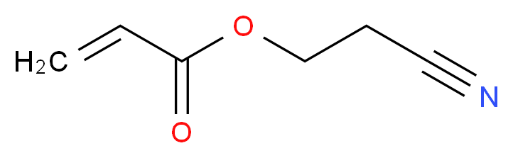 2-氰乙基丙烯酸酯_分子结构_CAS_106-71-8)