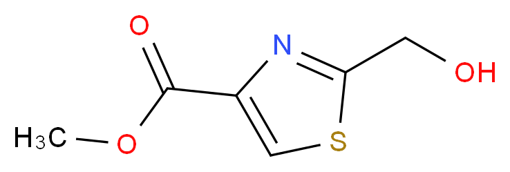 methyl 2-(hydroxymethyl)-1,3-thiazole-4-carboxylate_分子结构_CAS_1256240-34-2