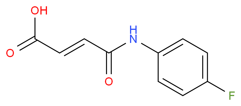 3-[(4-fluorophenyl)carbamoyl]prop-2-enoic acid_分子结构_CAS_)