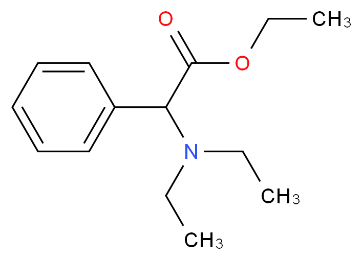 α-(Diethylamino)benzeneacetic Acid Ethyl Ester_分子结构_CAS_6797-70-2)
