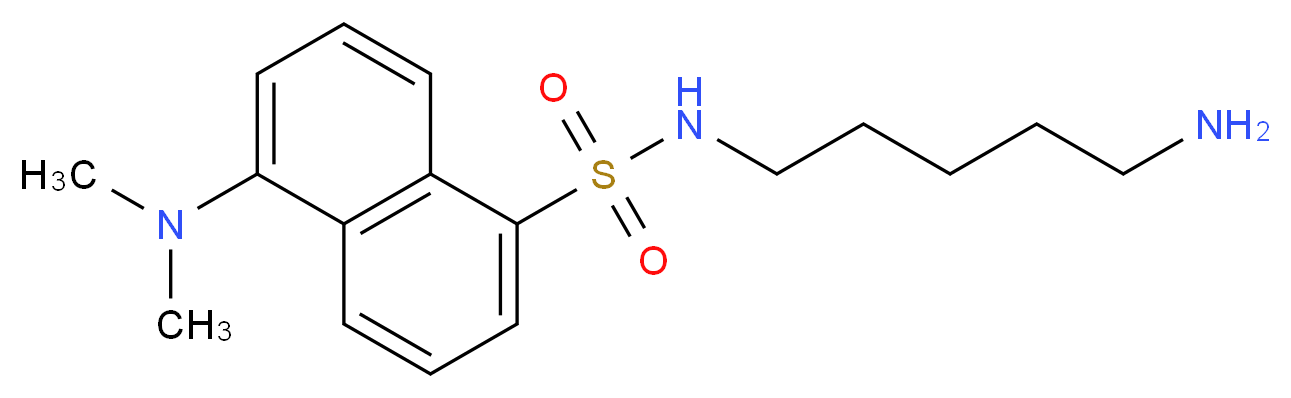 n-(5-aminopentyl)-5-(dimethylamino)Naphthalene-1-sulphonamide_分子结构_CAS_10121-91-2)