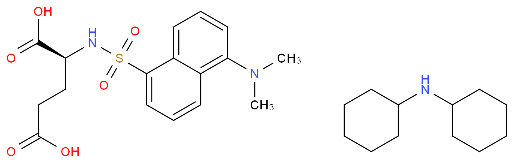 DANSYL-L-GLUTAMIC ACID_分子结构_CAS_38063-04-6)