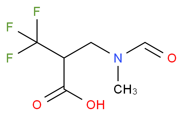 3-(N-甲酰基-N-甲氨基)-2-(三氟甲基)丙酸_分子结构_CAS_870703-89-2)