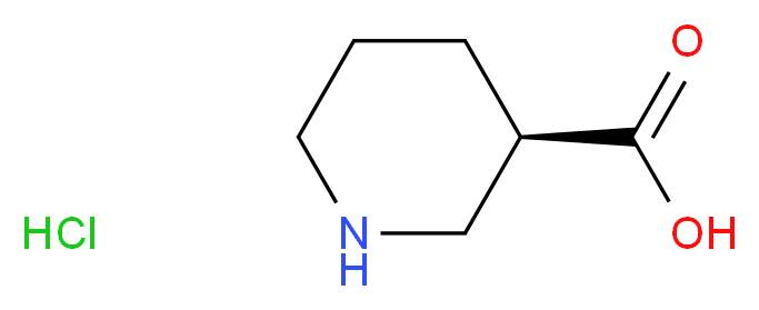 (R)-Piperidine-3-carboxylic acid hydrochloride_分子结构_CAS_885949-15-5)