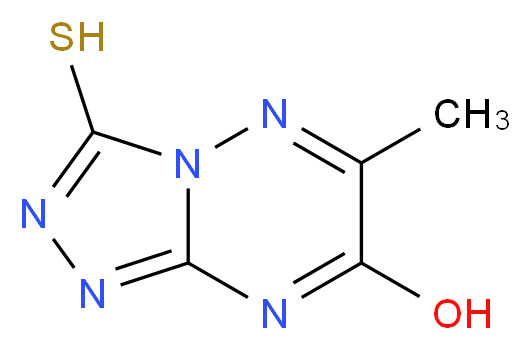 3-Mercapto-6-methyl-[1,2,4]triazolo[4,3-b][1,2,4]triazin-7-ol_分子结构_CAS_877-28-1)