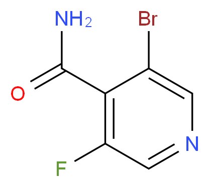 3-bromo-5-fluoropyridine-4-carboxamide_分子结构_CAS_1353636-72-2