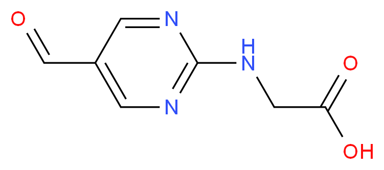 N-(5-formylpyrimidin-2-yl)glycine_分子结构_CAS_915923-65-8)