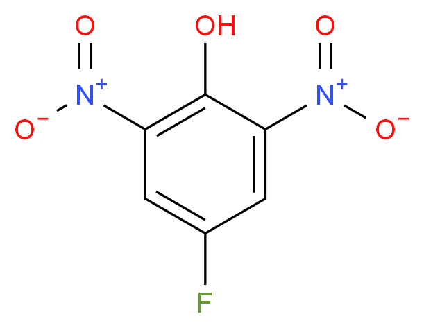 2,6-二硝基-4-氟苯酚_分子结构_CAS_364-32-9)