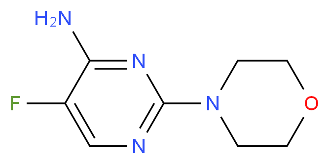 5-fluoro-2-(4-morpholinyl)-4-pyrimidinamine_分子结构_CAS_312928-75-9)