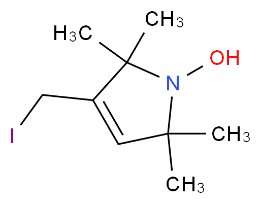 3-(iodomethyl)-2,2,5,5-tetramethyl-2,5-dihydro-1H-pyrrol-1-ol_分子结构_CAS_76893-33-9
