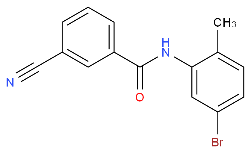 N-(5-Bromo-2-methylphenyl)-3-cyanobenzamide_分子结构_CAS_1157457-17-4)