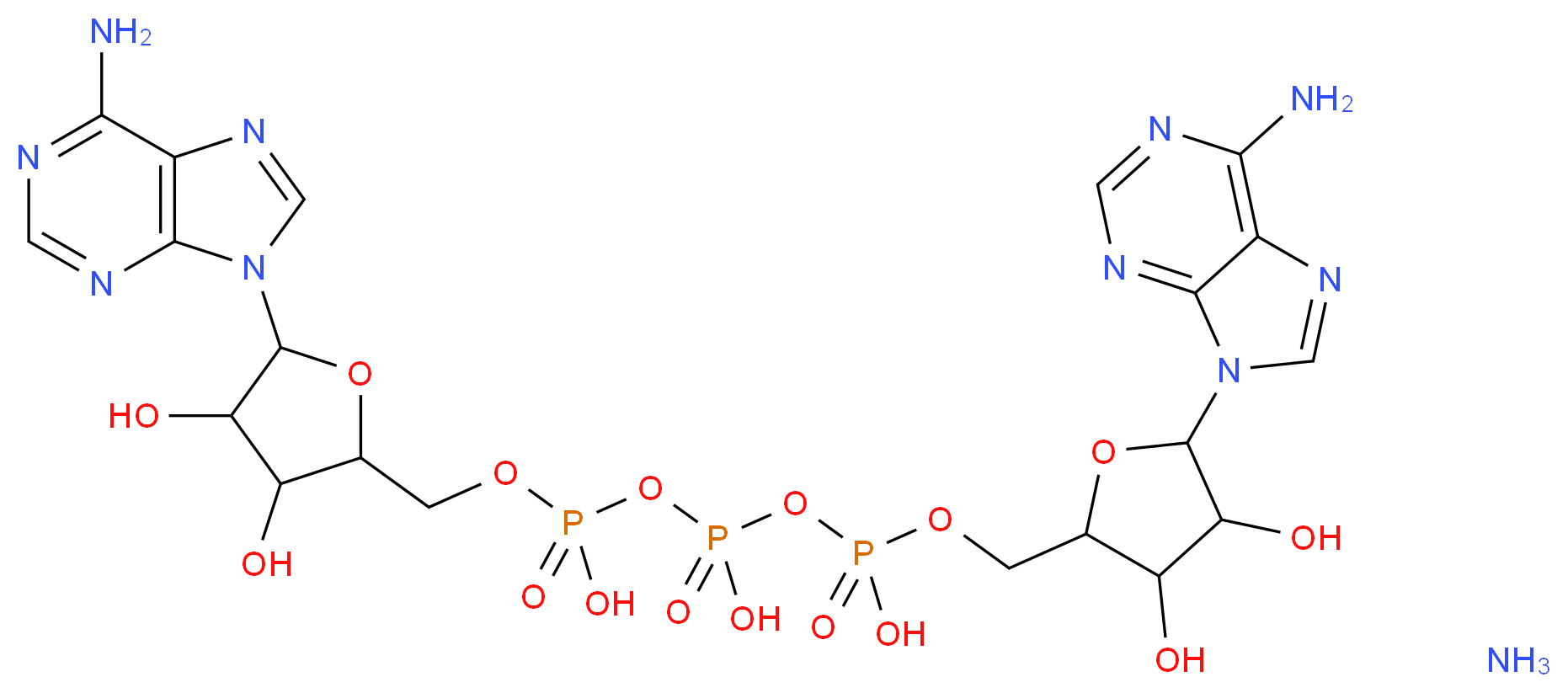 P1,P3-Di(adenosine-5′) triphosphate ammonium salt_分子结构_CAS_102783-40-4)