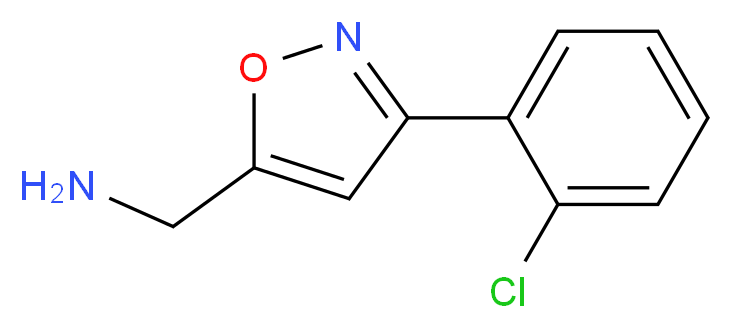 C-[3-(2-CHLORO-PHENYL)-ISOXAZOL-5-YL]-METHYLAMINE_分子结构_CAS_543713-32-2)