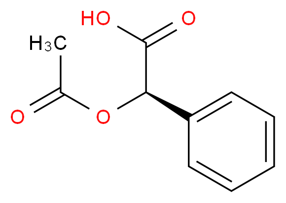 (R)-(-)-α-乙酰氧基苯乙酸_分子结构_CAS_51019-43-3)