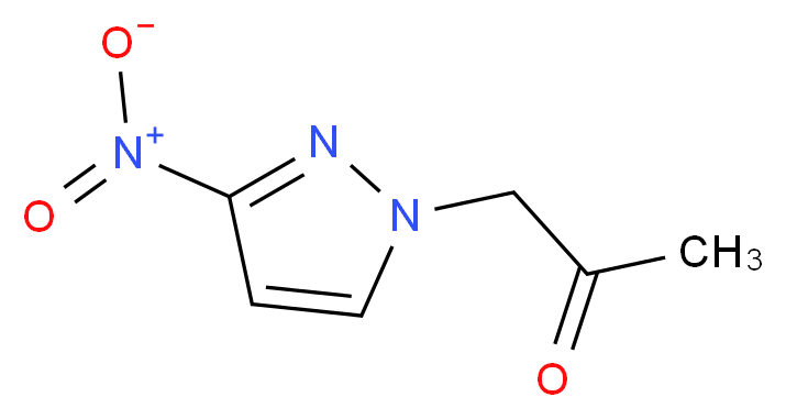 1-(3-nitro-1H-pyrazol-1-yl)acetone_分子结构_CAS_131394-08-6)