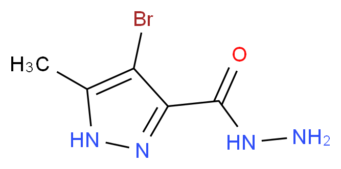 4-Bromo-5-methyl-1H-pyrazole-3-carbohydrazide_分子结构_CAS_)