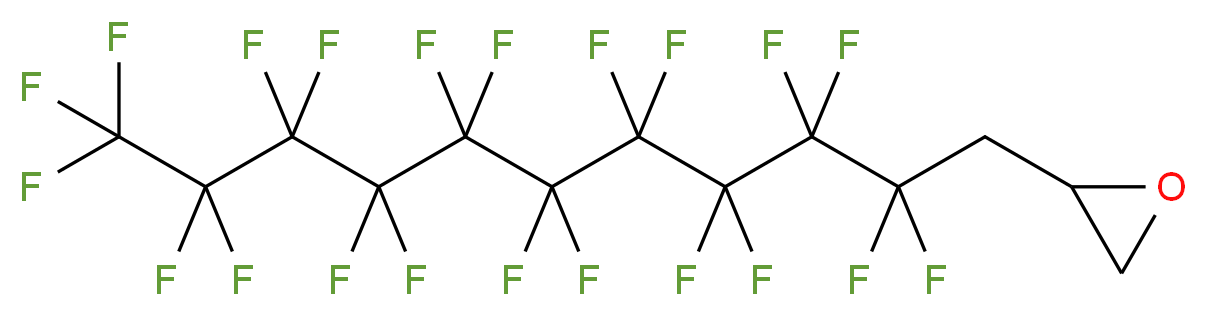 2-(2,2,3,3,4,4,5,5,6,6,7,7,8,8,9,9,10,10,11,11,11-henicosafluoroundecyl)oxirane_分子结构_CAS_38565-54-7