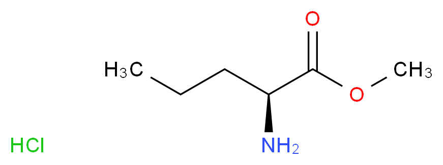 (S)-Methyl 2-aMinopentanoate hydrochloride_分子结构_CAS_56558-30-6)