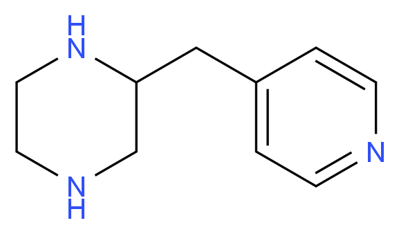 2-PYRIDIN-4-YLMETHYL-PIPERAZINE_分子结构_CAS_907972-04-7)