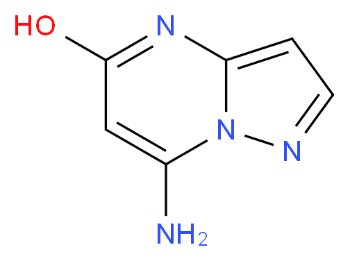 7-Aminopyrazolo[1,5-a]pyrimidin-5-ol_分子结构_CAS_89418-10-0)