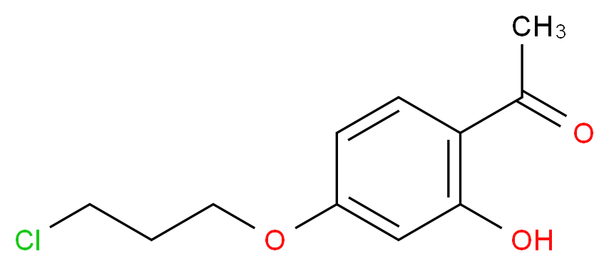 1-[4-(3-Chloropropoxy)-2-hydroxyphenyl]-1-ethanone_分子结构_CAS_)