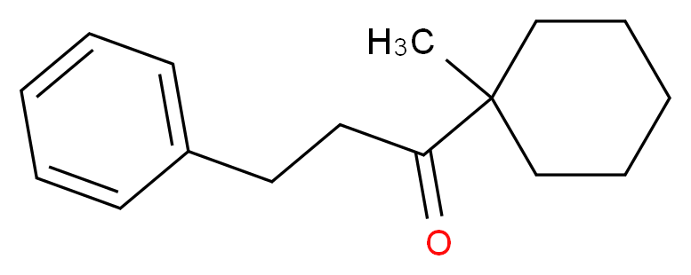 1-(1-methylcyclohexyl)-3-phenylpropan-1-one_分子结构_CAS_634592-46-4