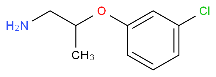 2-(3-CHLORO-PHENOXY)-PROPYLAMINE_分子结构_CAS_6440-95-5)