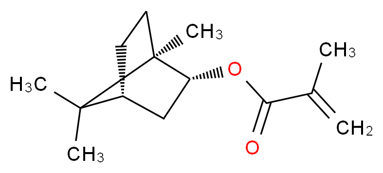 (1R,2R,4R)-1,7,7-trimethylbicyclo[2.2.1]heptan-2-yl 2-methylprop-2-enoate_分子结构_CAS_7534-94-3