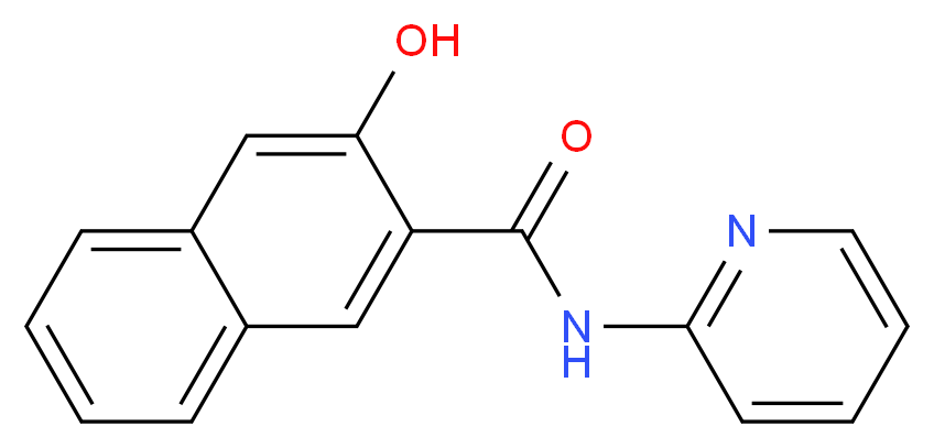 3-hydroxy-N-(pyridin-2-yl)naphthalene-2-carboxamide_分子结构_CAS_24445-26-9