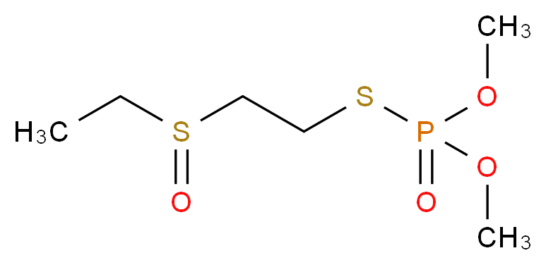 Demeton-S-methyl Sulfoxide_分子结构_CAS_301-12-2)